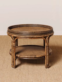 Masuta de cafea, rotunda, din rattan, Veracruz