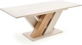 Masa moderna bucatarie BRANDON, casmir/stejar, PAL laminat, 160/200x90