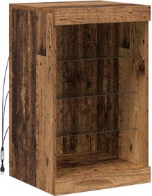 vidaXL Bufet LED Lemn vechi 41 x 37 x 67 cm Lemn compozit