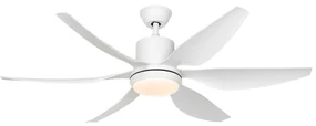 Ventilator de tavan alb 137cm incl. LED Dimmable cu telecomandă - Tak