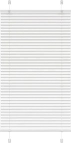 vidaXL Jaluzea plisată alb 80x100cm Lățime țesătură 79,4 cm poliester