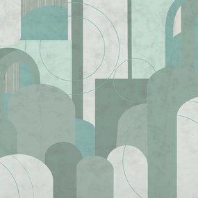 Fototapet, Lovely Arches, Green, Rebel Walls
