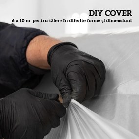 Outsunny Acoperiș pentru Seră 6x10m din PP Anti UV și Impermeabil Transparent | Aosom Romania