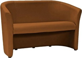 Canapea TM-2, maro, piele ecologica, 126x60x76 cm