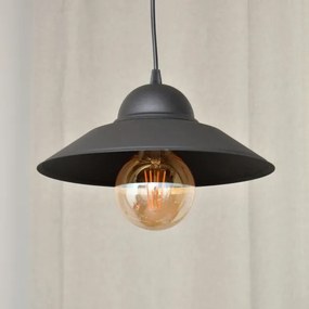 Lustră pe cablu SORAPIS 1xE27/15W/230V negru