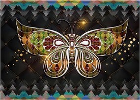 Tablou pe sticlă - Fluture magic (70x50 cm)