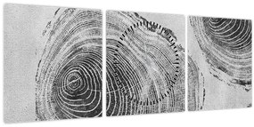 Tablou - Motivul copacului (cu ceas) (90x30 cm)