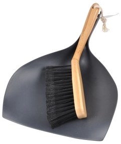 Set perie și faras cu mâner din bambus