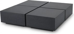 Set de 4 masute de cafea moderne design minimalist Puro gri 114435 HZ