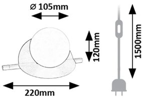 Lampă de masă Rabalux 74222 JULES 1xG9/5W/230V