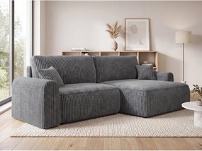 Coltar extensibil reversibil NORDEN TILIA 250x140 cm, albastru-gri