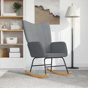 vidaXL Scaun balansoar, gri deschis, material textil