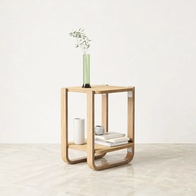 Măsuță auxiliară din lemn masiv de eucalipt 38x42 cm Bellwood – Umbra