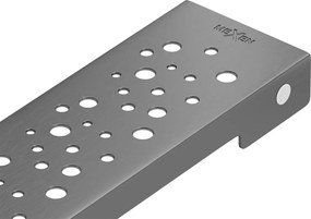 Mexen Flat Mască M12 pentru scurgere liniară 100 cm, gri armă periat - 1E21100