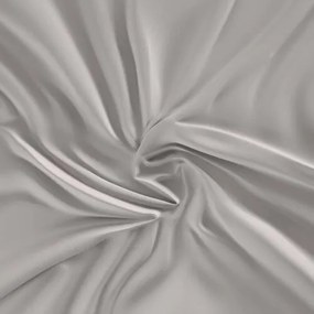 Cearșaf Kvalitex Satin cu bandă elastică grideschis, 90 x 200 cm