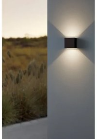 Aplică LED de exterior Eglo 901064 CALPINO 2xLED/2,8W/230V IP54 negru