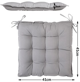Deuba 4 x perne confortabile - gri