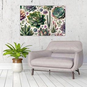 Tablou - Plante suculente (90x60 cm)