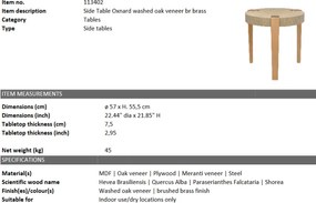 Masuta laterala LUX Oxnard diam.57cm 113402 HZ