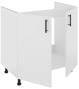 Set haaus Karo, Alb, 80 x 50 x 80 cm, Chiuveta Inox, Cuva dreapta