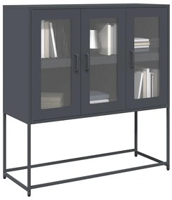 vidaXL Dulap, antracit, 100,5x39x107 cm, oțel laminat la rece