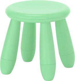 Taburet din plastic, rotund, diametru 30 cm, verde, MC40