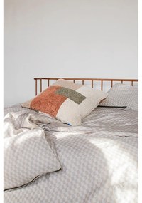 Lenjerie de pat bej din bumbac satinat pentru pat de o persoană/extinsă 140x220 cm Mini – Mette Ditmer Denmark