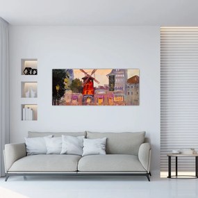 Tablou - Moulin rouge, Paris, Franța (120x50 cm)