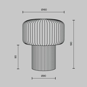 Veioza, Lampa de masa ceramica bej Omaggio