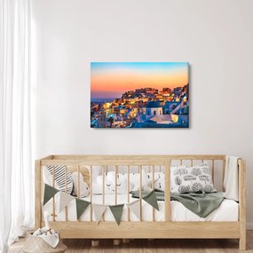 Tablou - Santorini în amurg (90x60 cm)