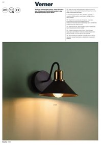 Redo 02-934 - Aplică perete VERNER 1xE27/42W/230V