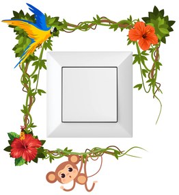 PIPPER. Autocolant pentru Întrerupător "Jungla"