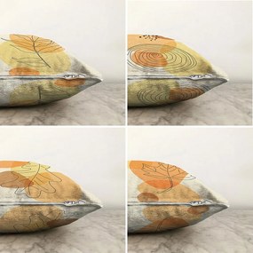 Set 4 fețe de pernă Minimalist Cushion Covers Sunset, 55 x 55 cm