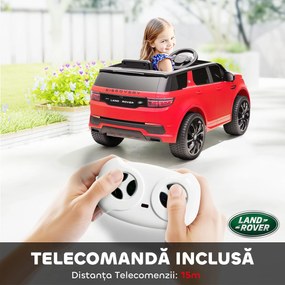 AIYAPLAY Mașină Electrică pentru Copii 3-6 Ani cu Telecomandă, Centură, Muzică, Claxon și Faruri, 106x65.5x51 cm, Roșu | Aosom Romania