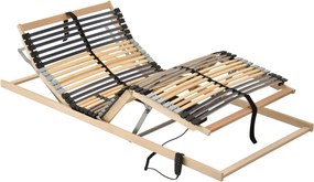 vidaXL Bază de pat electrică cu șipci, 42 șipci, 7 zone, 70 x 200 cm