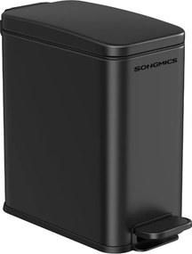 Coș de gunoi pentru baie NORD, 5 l, negru SongmicsHome