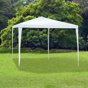 Cort de grădină pentru petreceri - ANTONI + 3 pereți laterali - alb