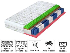 Saltea cu arcuri HERA cu cocos 120x200