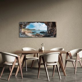 Tablou - Peșteră lângă mare (120x50 cm)