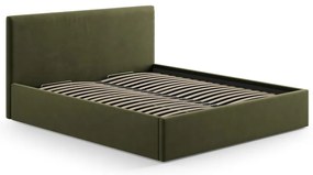 Tăblie de pat verde tapițată 150,5x100 cm Remo – Micadoni