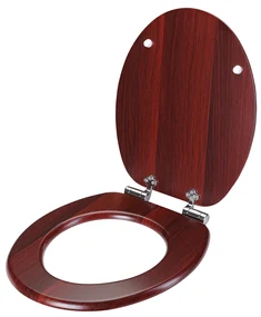 Capac toaleta cu coborare automata usoara Blamale stabile din inox Maro