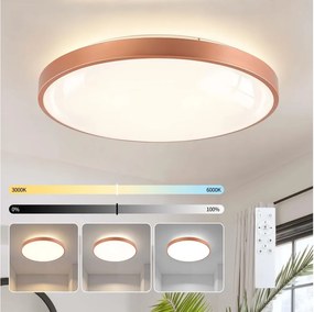 BRILAGI - Corp de iluminat LED dimabil GLASS POOL DOUBLE LED/80W/230V 60 cm cupru + telecomandă