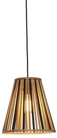 Lustra/Pendul eco din bambus Merapi tapered S, bl/nat
