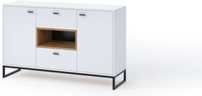 Comodă Oliver K2D2SZ (Alb + Stejar artisan). 1051817