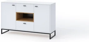 Comodă Oliver K2D2SZ (Alb + Stejar artisan). 1051817