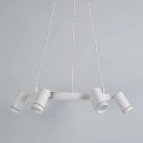 Lustra LED suspendata cu 6 spoturi directionabile, Laser alb