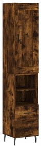 3200278 vidaXL Dulap înalt, stejar fumuriu, 34,5x34x180 cm, lemn prelucrat