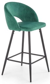 Scaun de bar H96 velvet verde