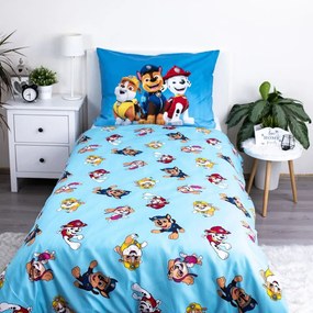 Lenjerie de pat pentru copii din microfibră pentru pat de o persoană 140x200 cm Paw Patrol – Jerry Fabrics