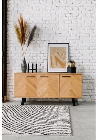 Sfeșnic din aluminiu Bloomingville Deeb, înălțime 20 cm, negru